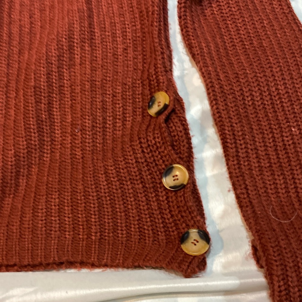 Women's Sweater - Rust - Picture 4 of 5